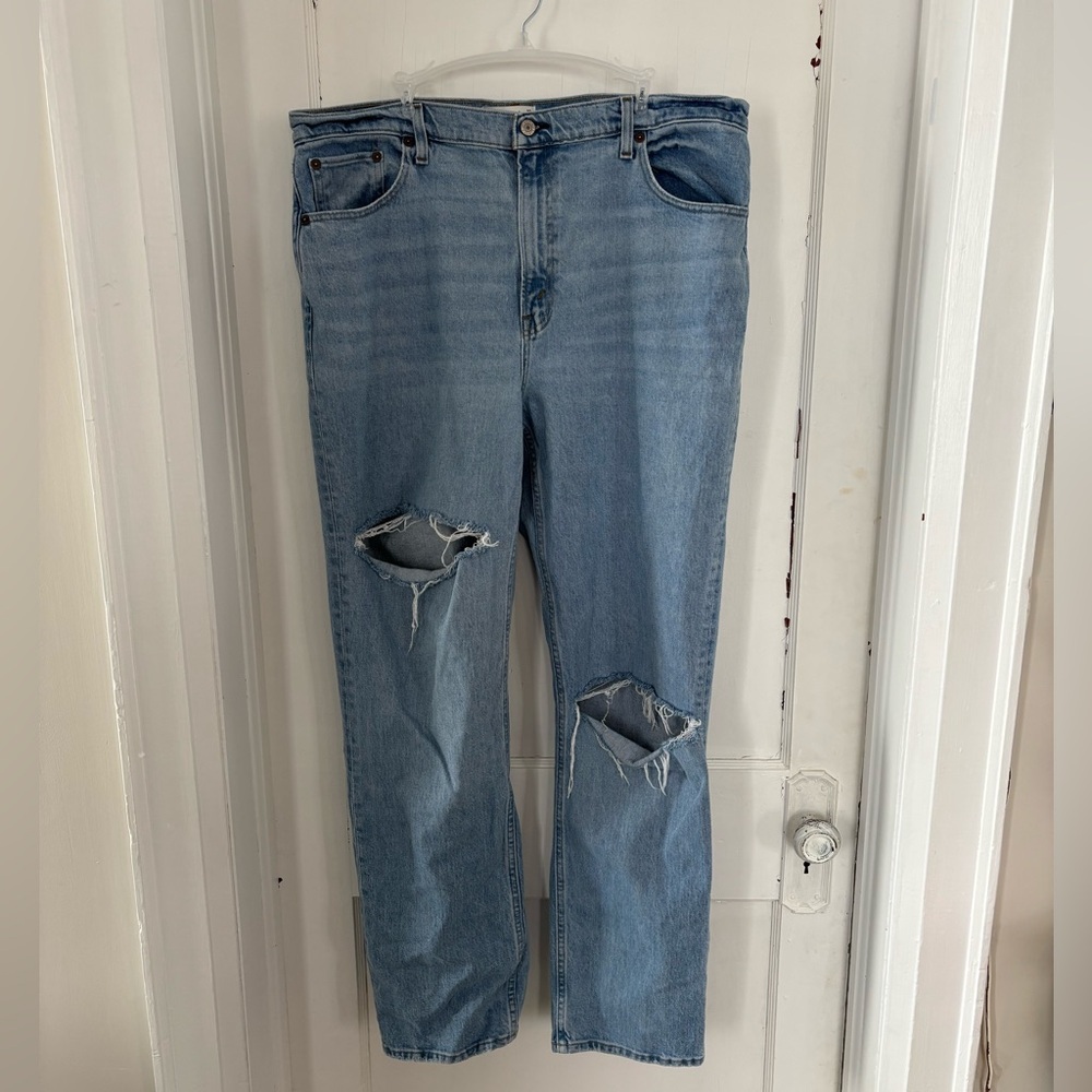 Abercrombie & Fitch Ultra High Rise 90s Straight Jeans | Size 33 Long